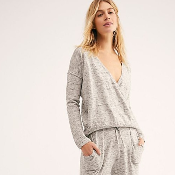 Free People Sweaters - Free People Beach Off Hours Slouchy Wrap Pullover